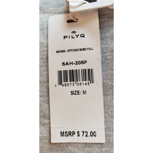 PILYQ SAHARA STITCHED BASIC FULL BLACK CREAM TAN BIKINI BOTTOM NWT - Picture 3 of 7